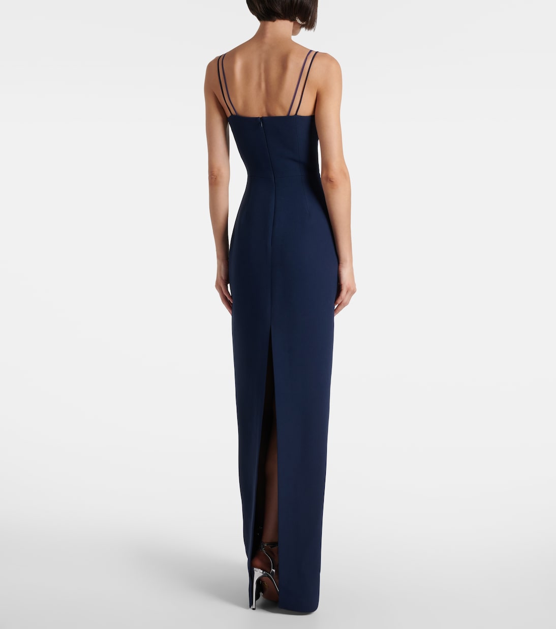 Tulle-trimmed bustier dress | David Koma