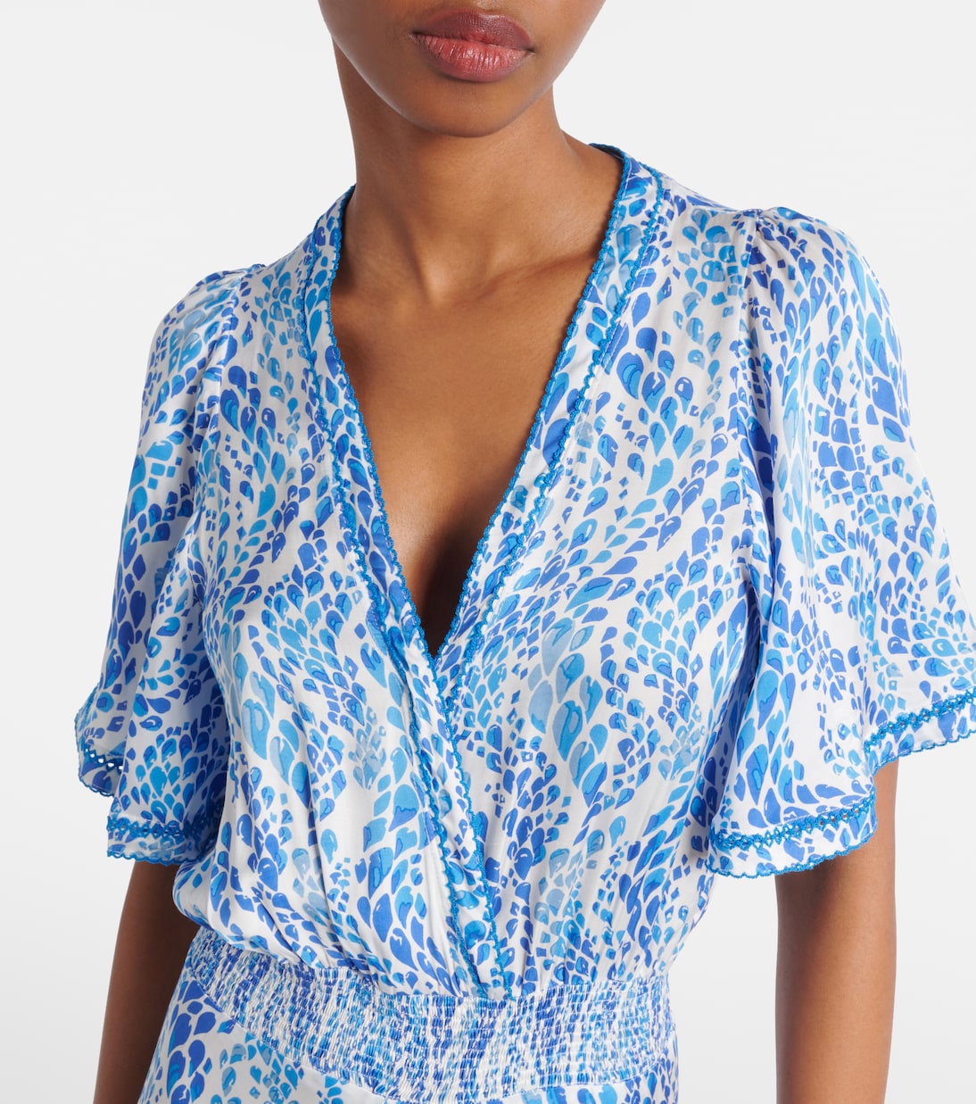 Bedrucktes Maxikleid Mabelle | Poupette St Barth