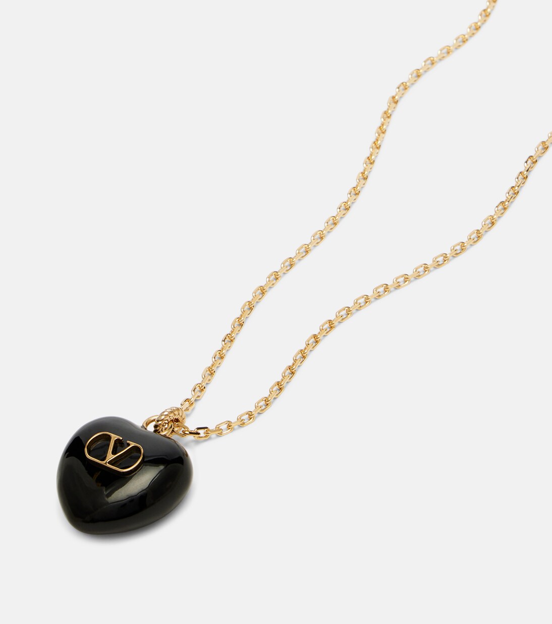 Collar con colgante Cœur Royal VLogo con esmalte | Valentino