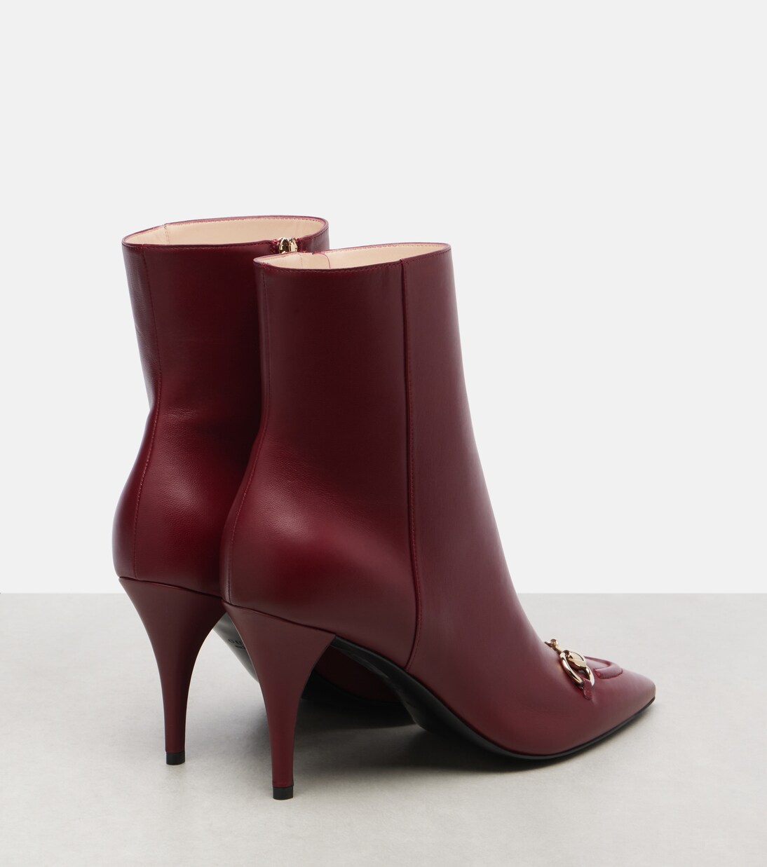 Horsebit 95 leather ankle boots | Gucci