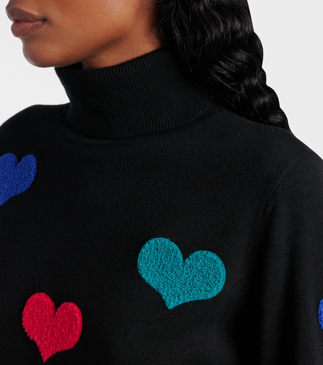 Bacio embellished turtleneck sweater | Goldbergh