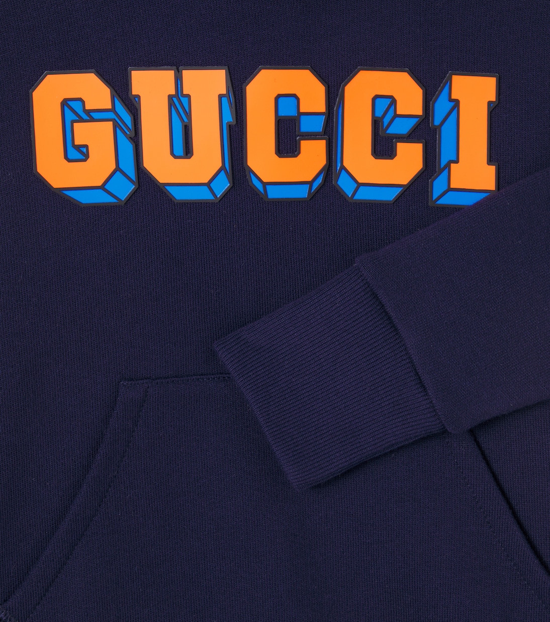 Logo cotton hoodie | Gucci Kids