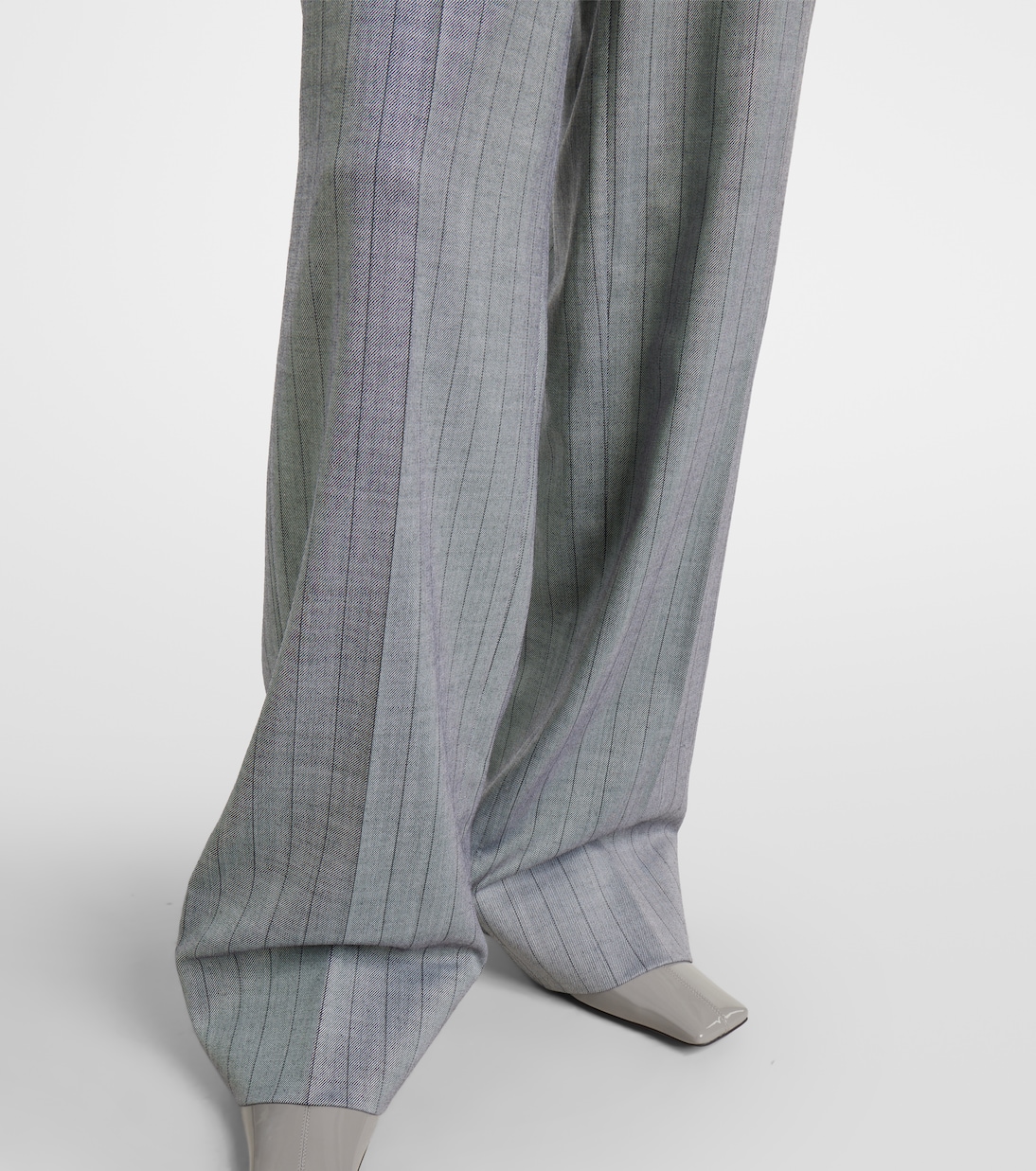 Striped wool wide-leg pants | Stella McCartney