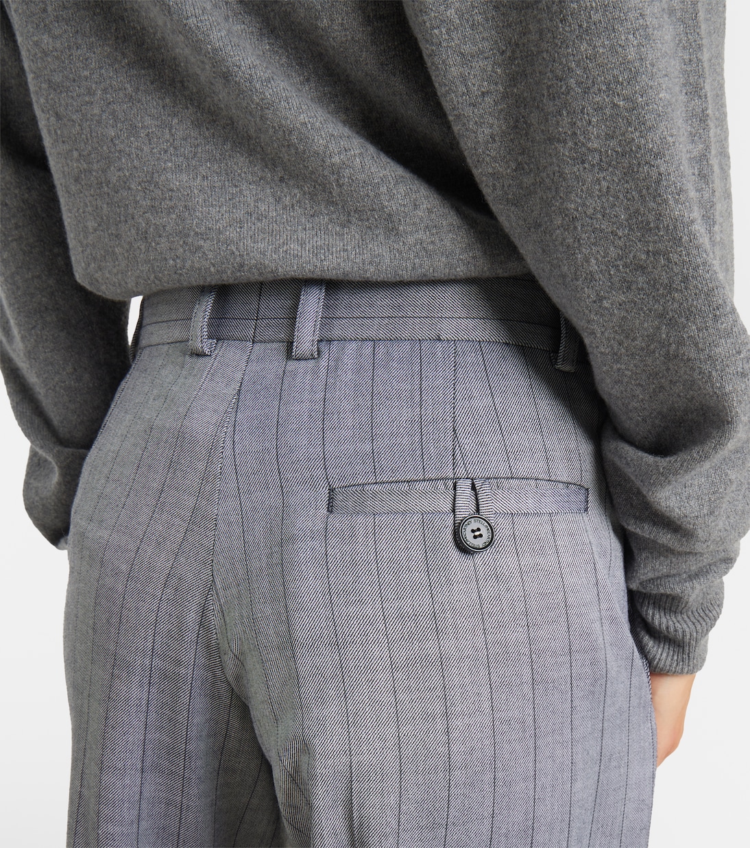 Striped wool wide-leg pants | Stella McCartney