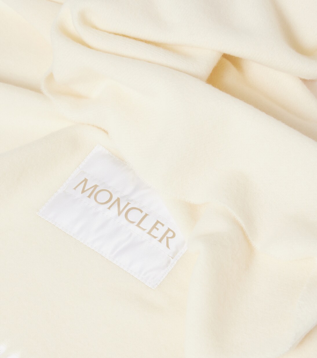 شال من الصوف الخام بلوغو  | Moncler