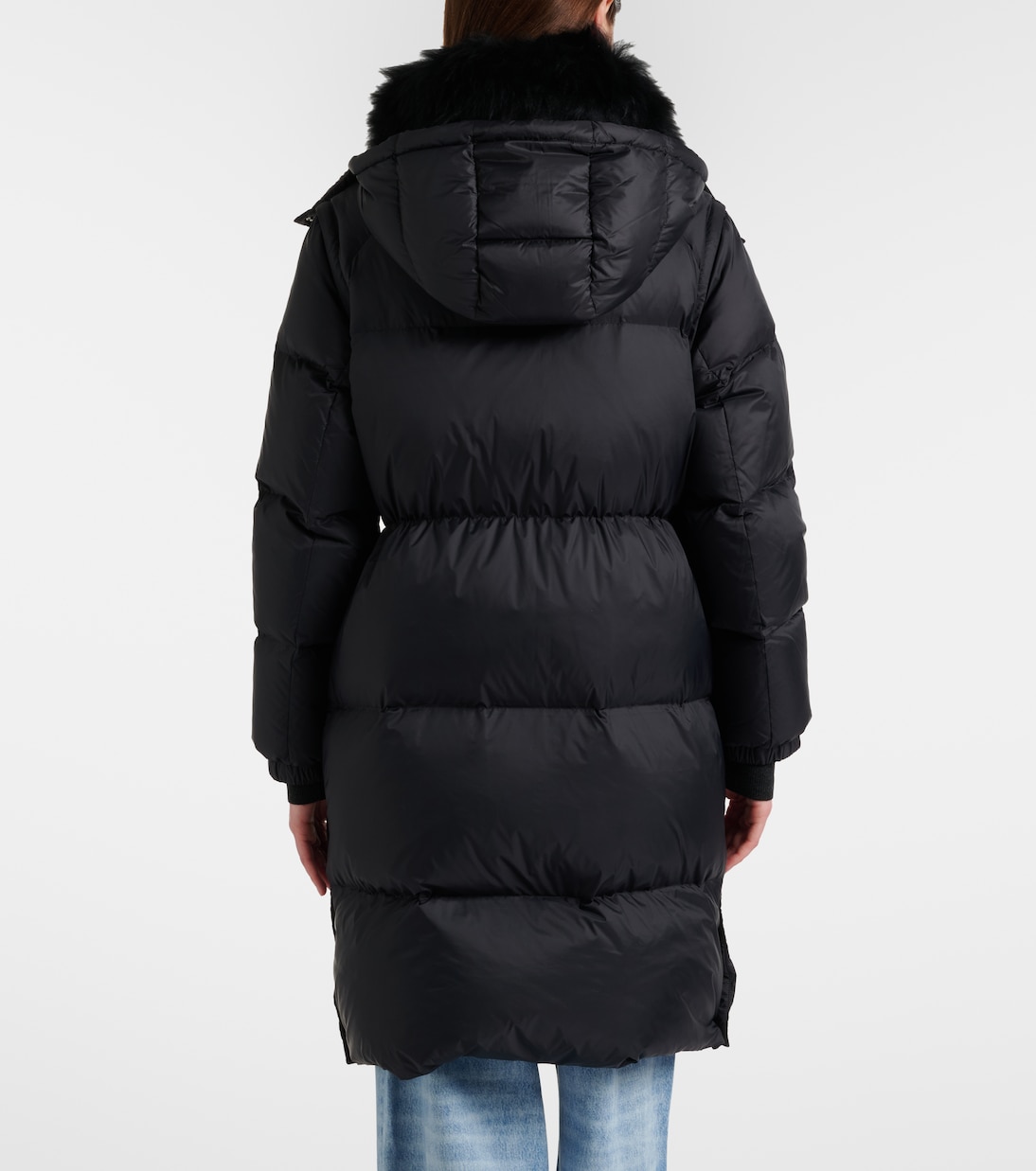 Daunenmantel Doudoune mit Shearling | Yves Salomon