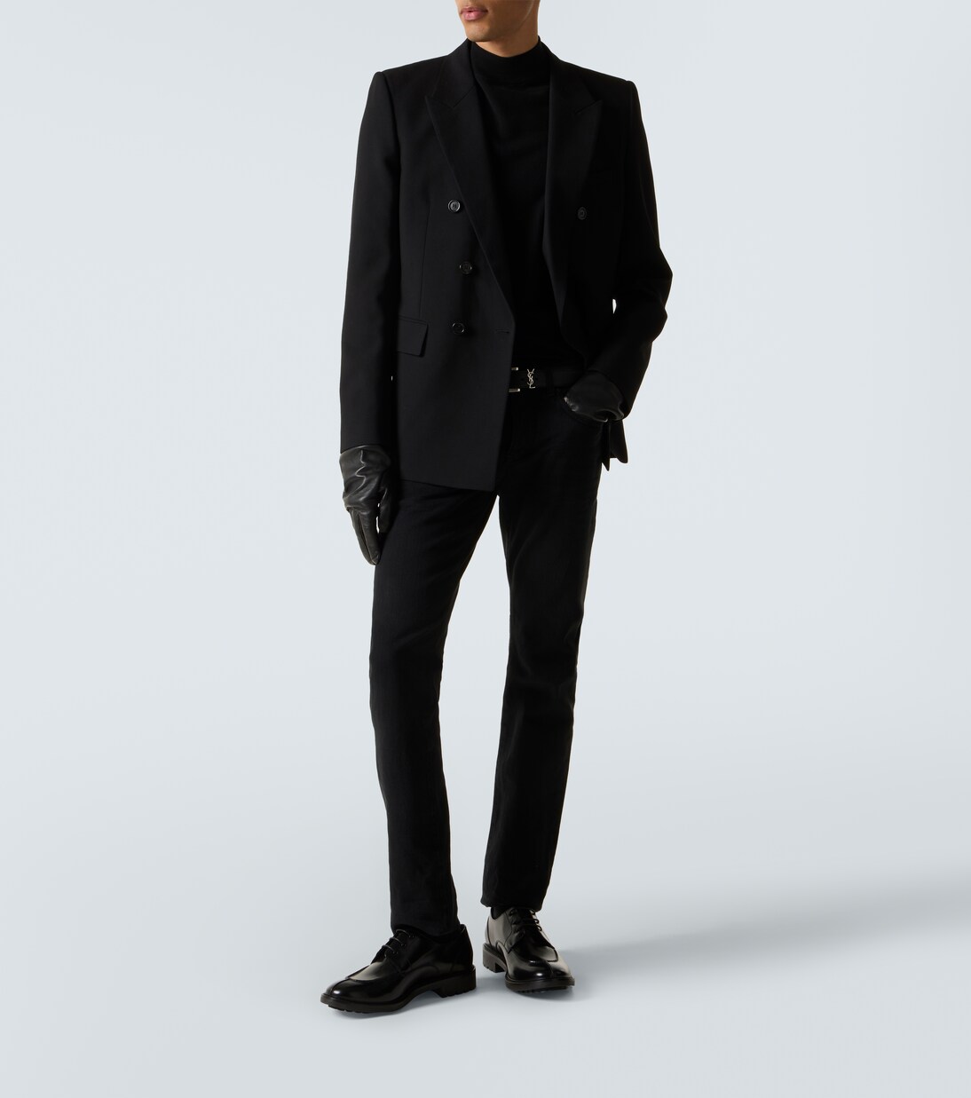 Jean slim à taille mi-haute | Saint Laurent
