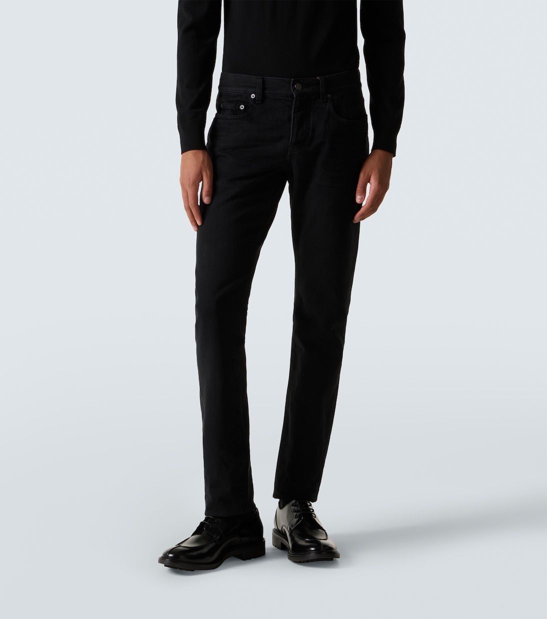 Jean slim à taille mi-haute | Saint Laurent