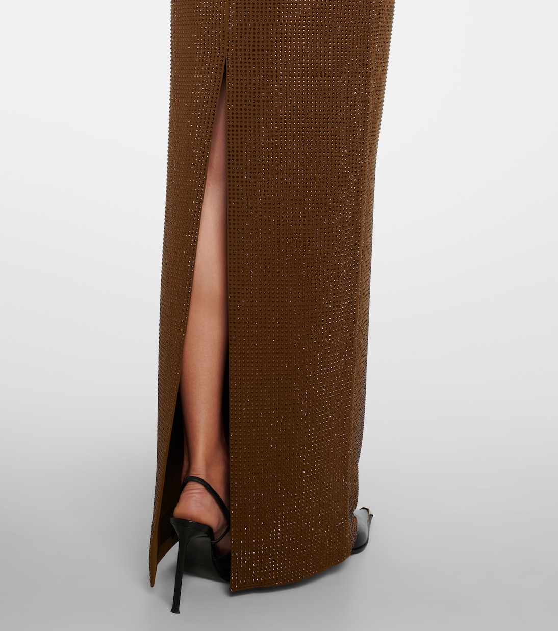 Vestido de fiesta sin tirantes adornado | Roland Mouret
