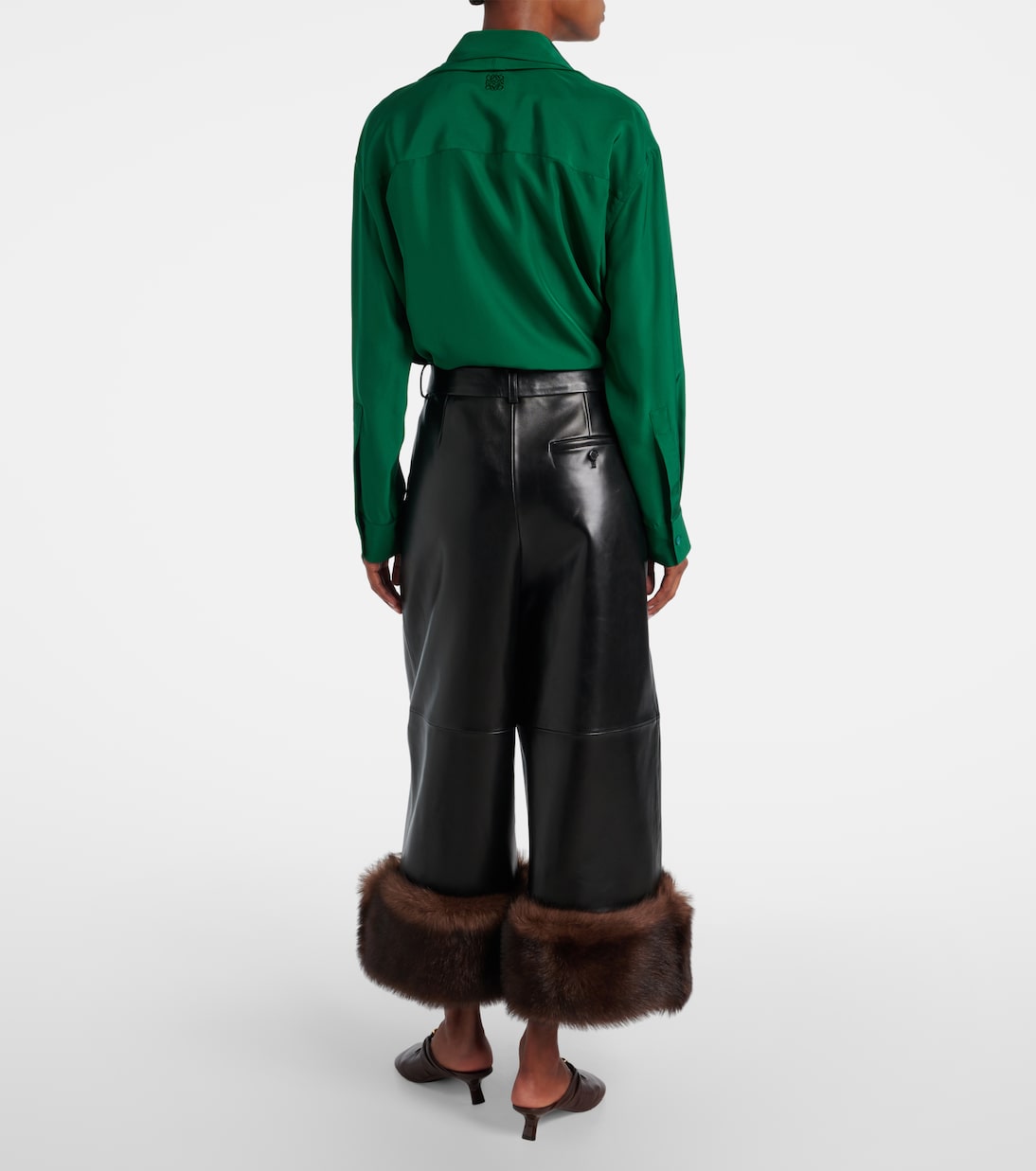 Leather wide-leg pants | Loewe
