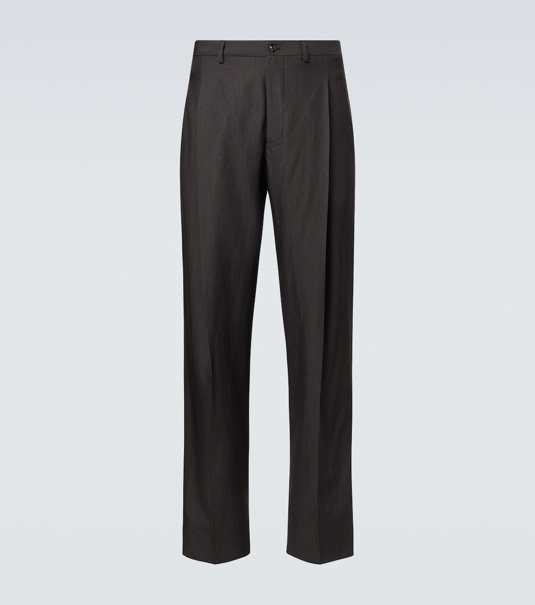 Wool, abacá, and silk straight pants | Giorgio Armani