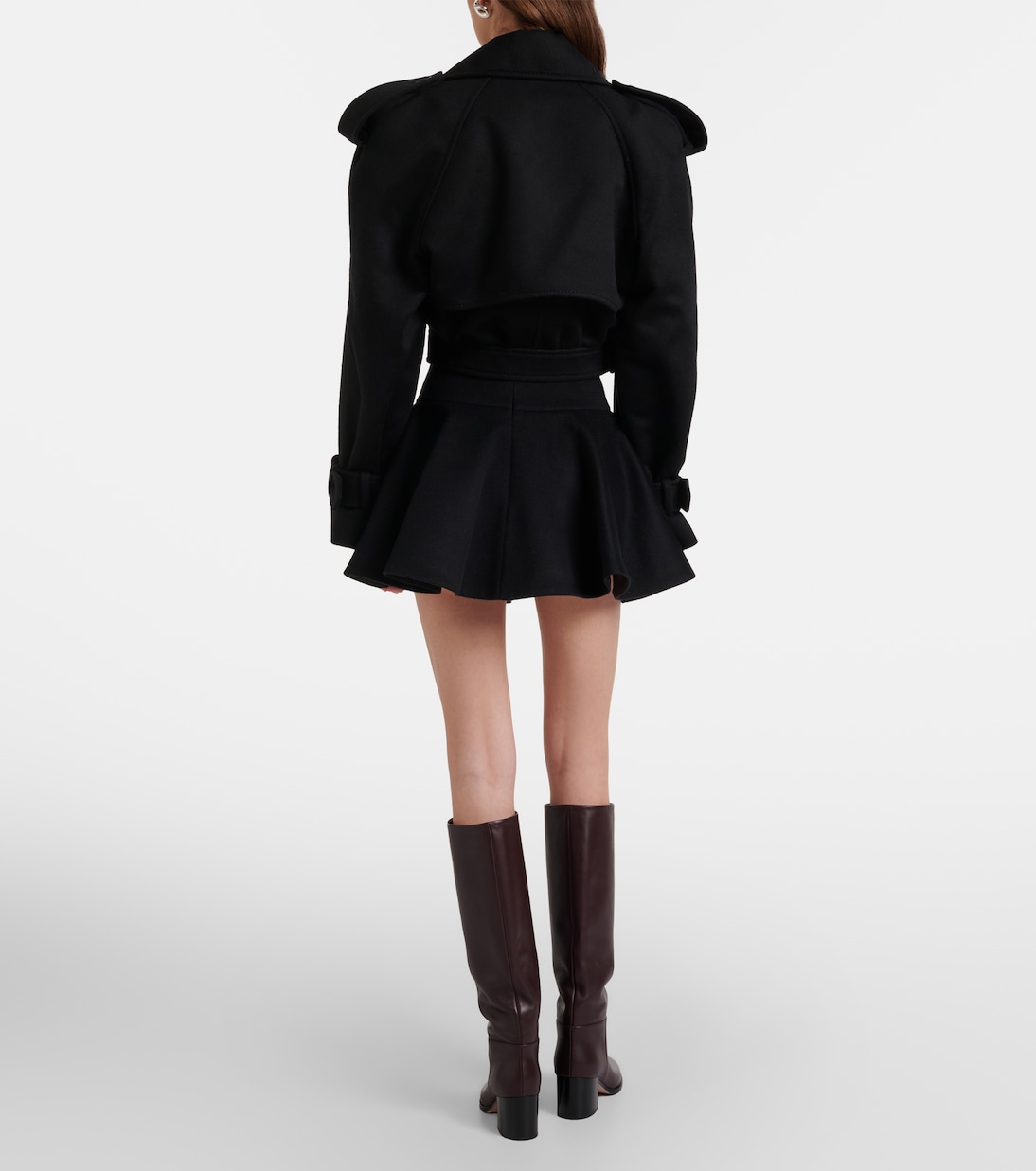 Circle wool miniskirt | Wardrobe.NYC
