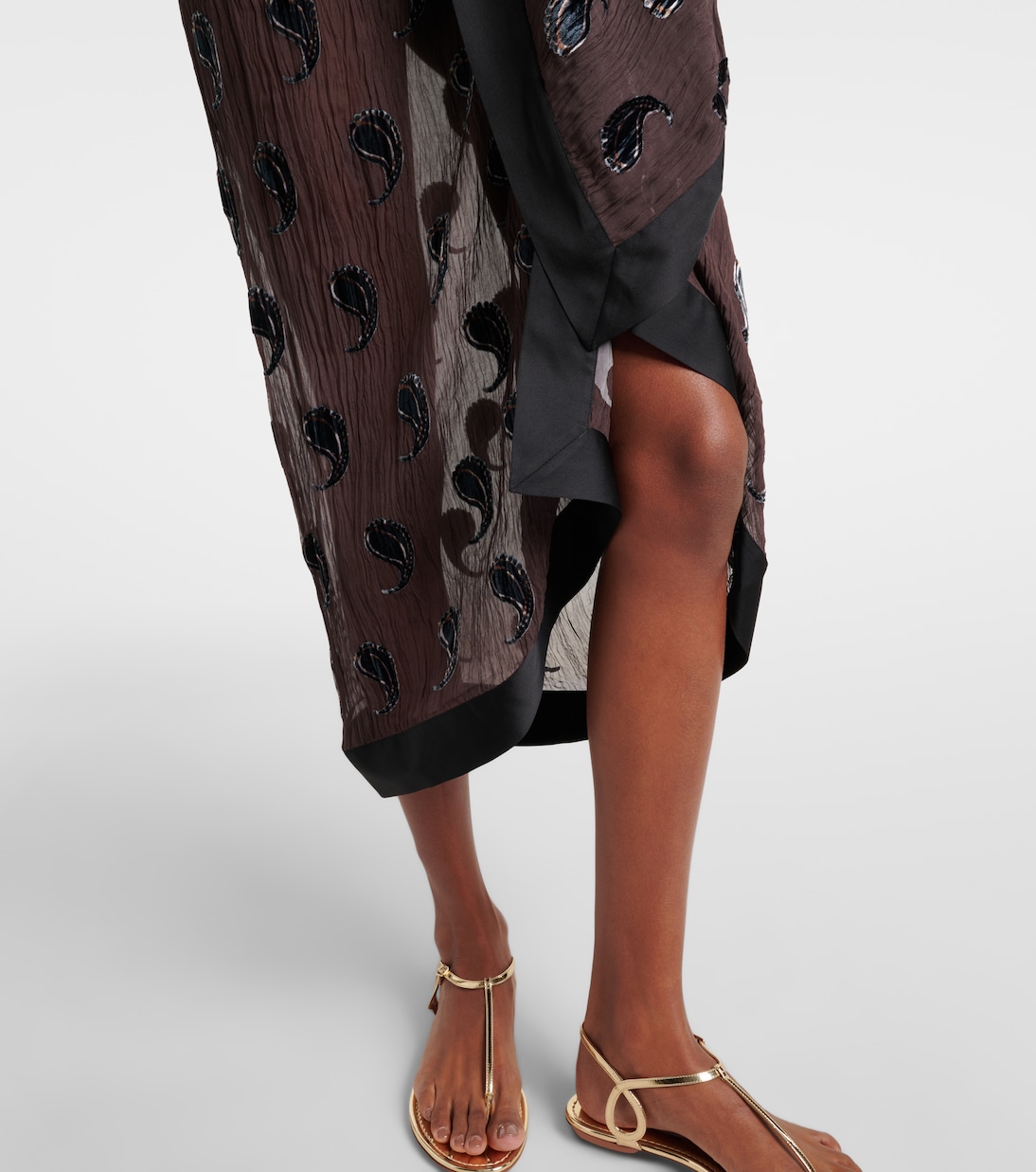 Paisley silk-blend beach cover-up | Tory Burch