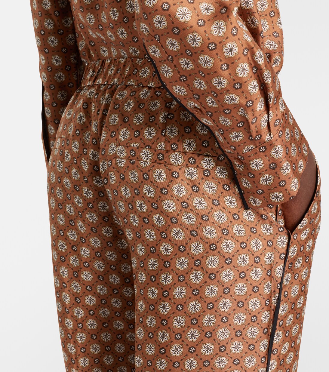 Graphic Dreams printed silk twill palazzo pants | Dorothee Schumacher