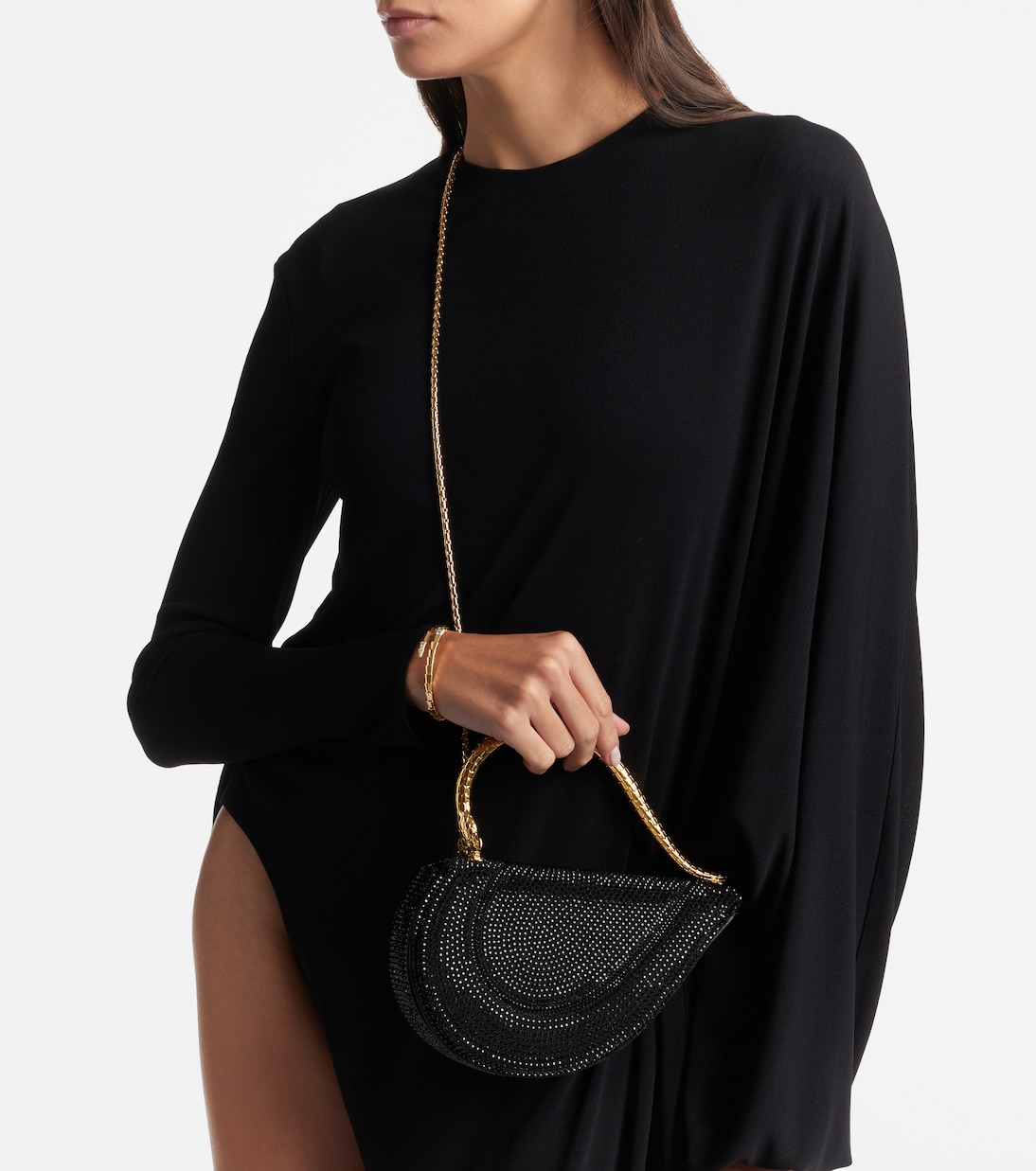 Tote Bag Serpenti Cuore 1968 Small aus Veloursleder | Bvlgari