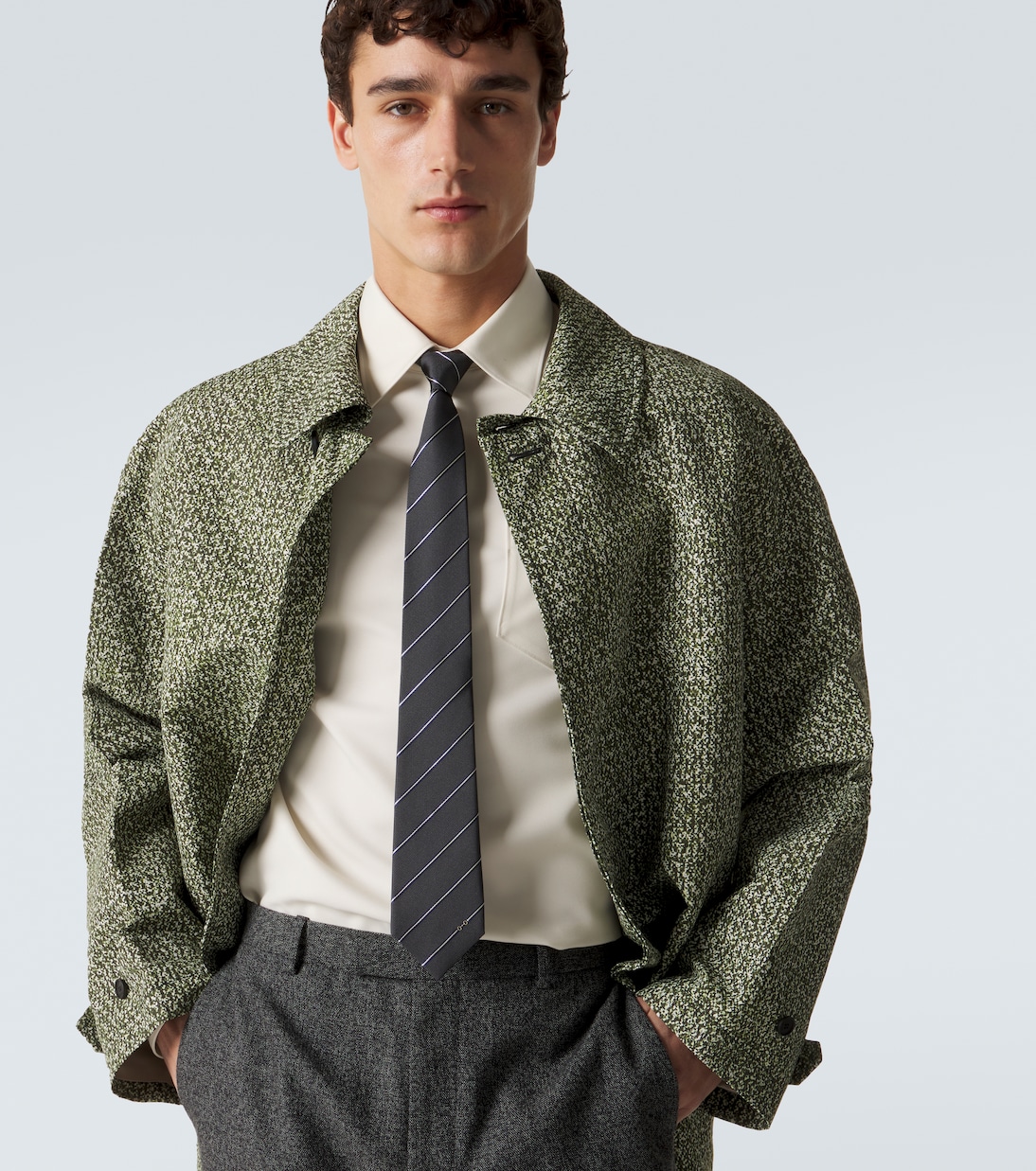 Krawatte Horsebit aus Seiden-Jacquard | Gucci