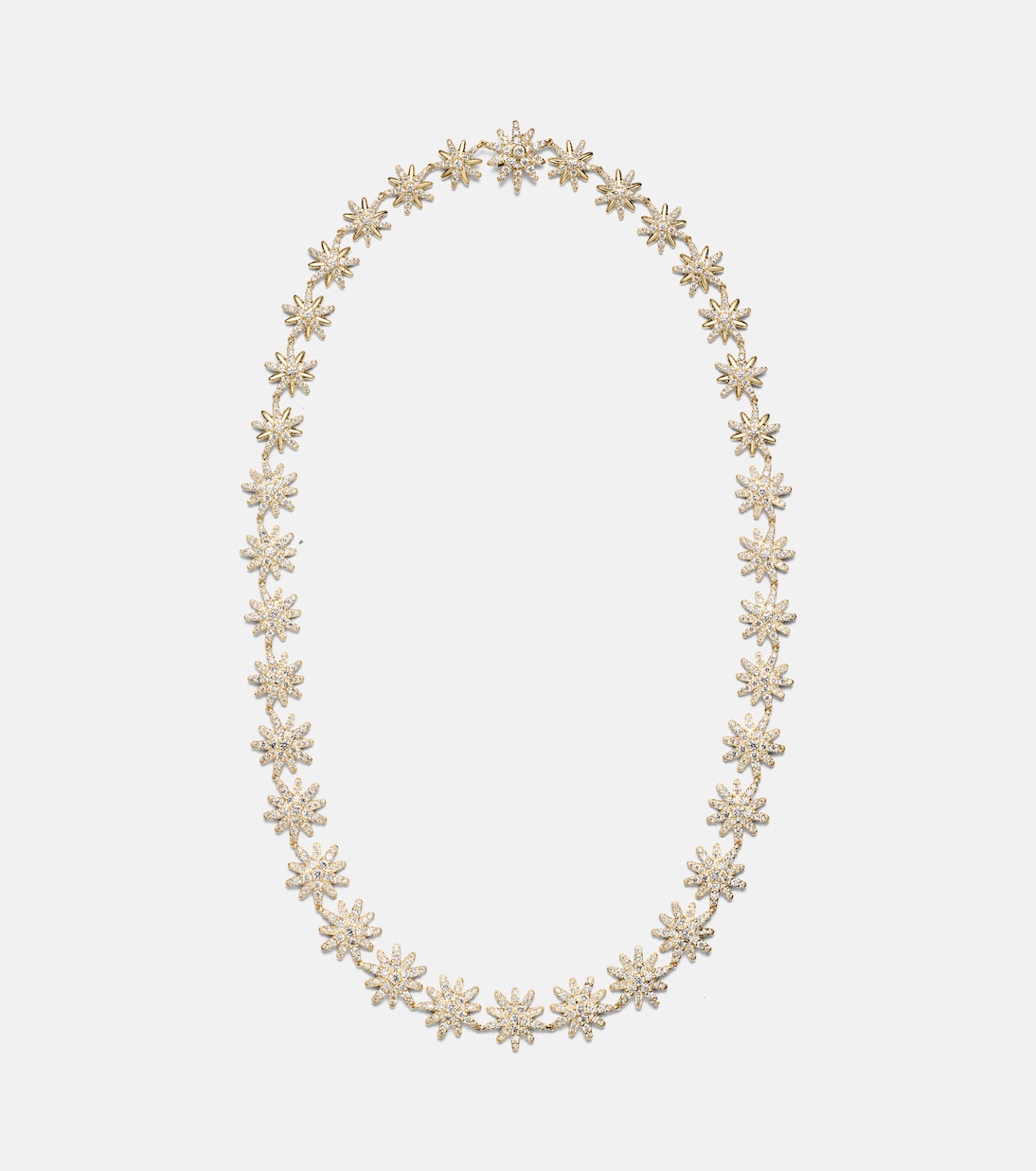 Starburst 18kt gold necklace with diamonds | David Yurman