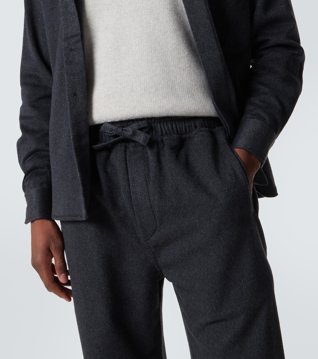 Pantalon droit en cachemire | Saman Amel