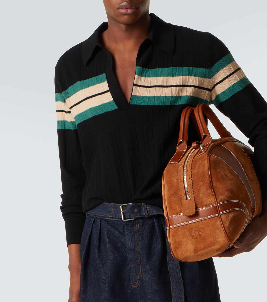 Striped polo sweater | Dries Van Noten