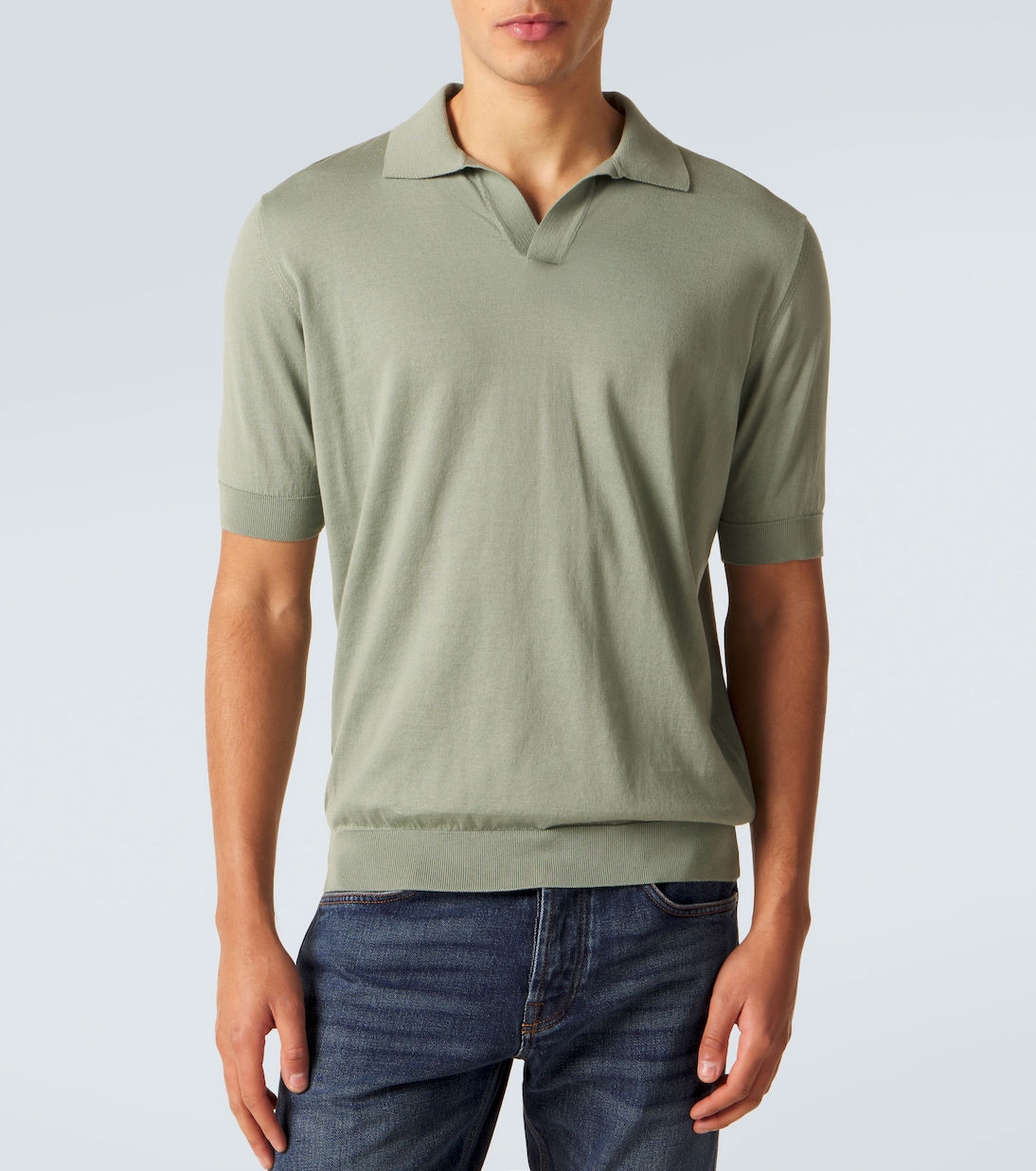 Cotton piqué polo shirt | Lardini