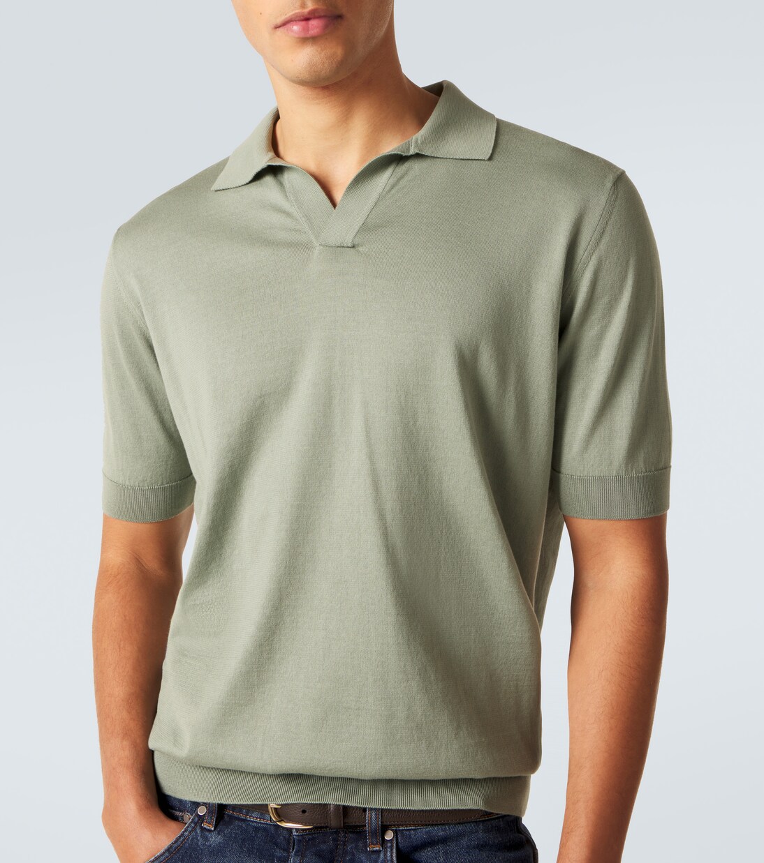 Cotton piqué polo shirt | Lardini