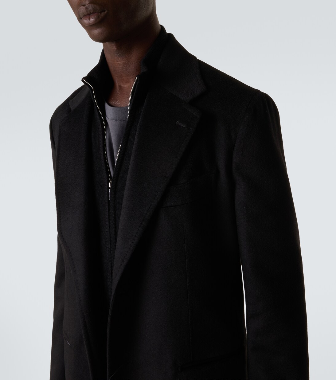 Wool and cashmere overcoat | Saman Amel
