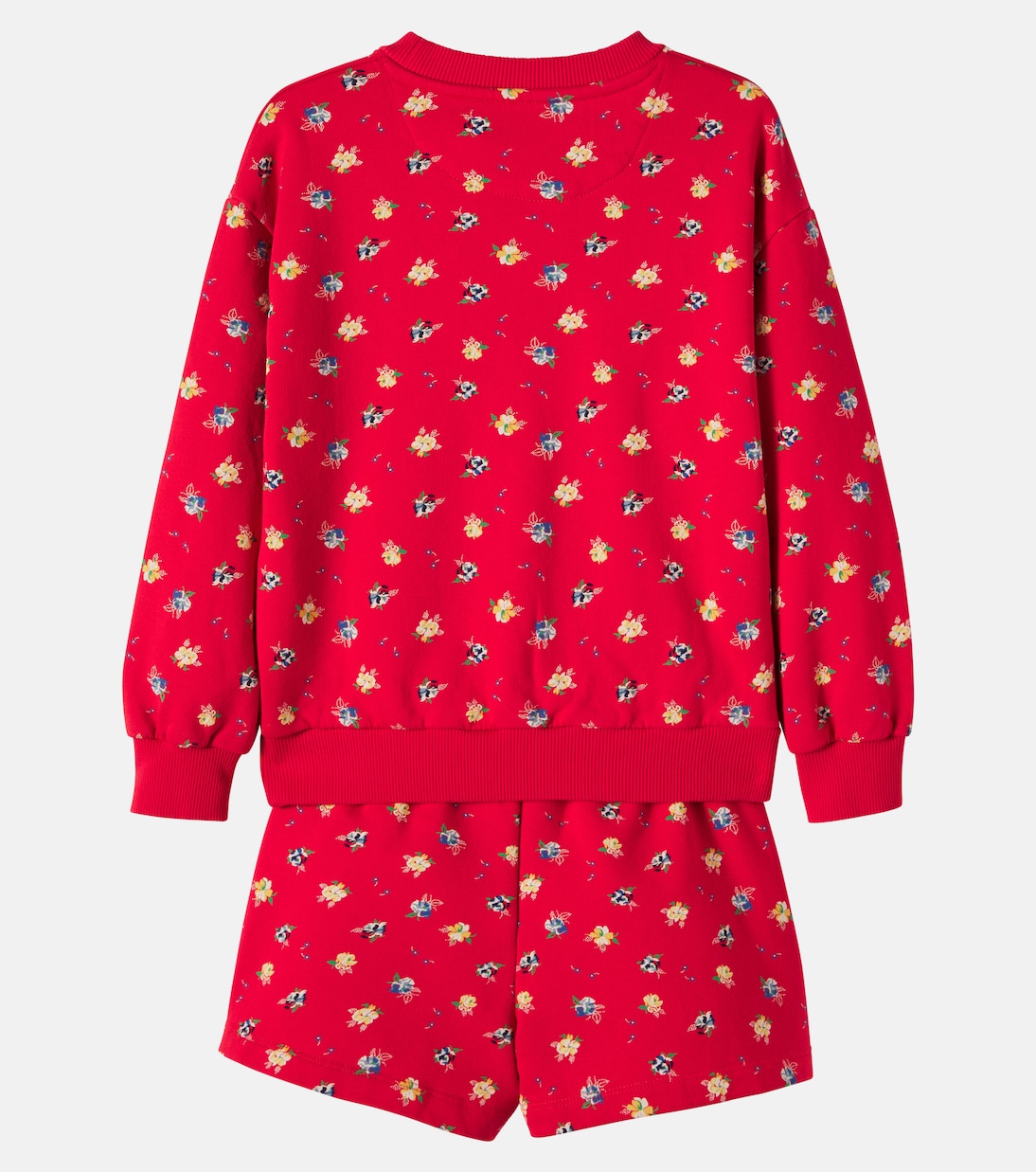 Amapola cotton sweatshirt and shorts set | The New Society