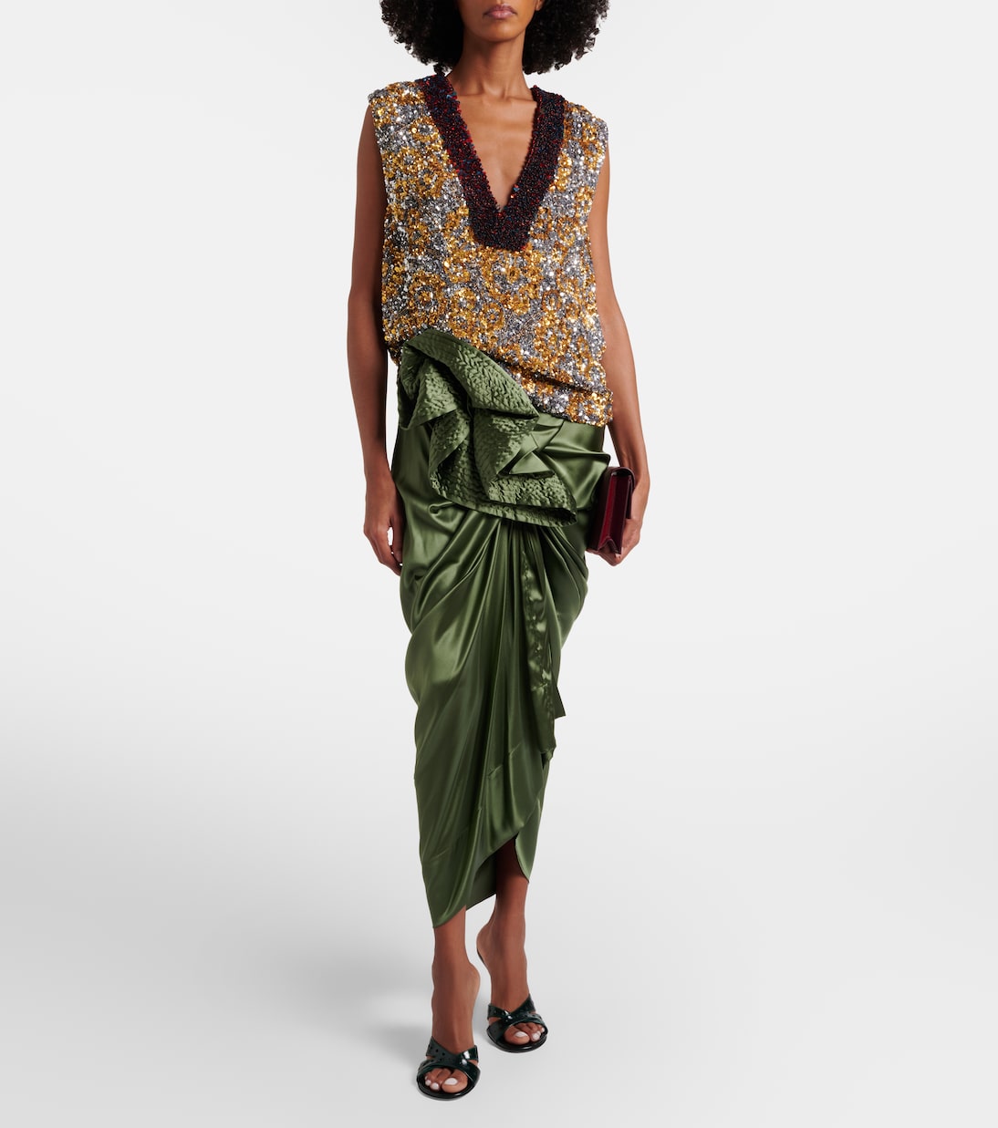 Patent leather wedge mules | Dries Van Noten