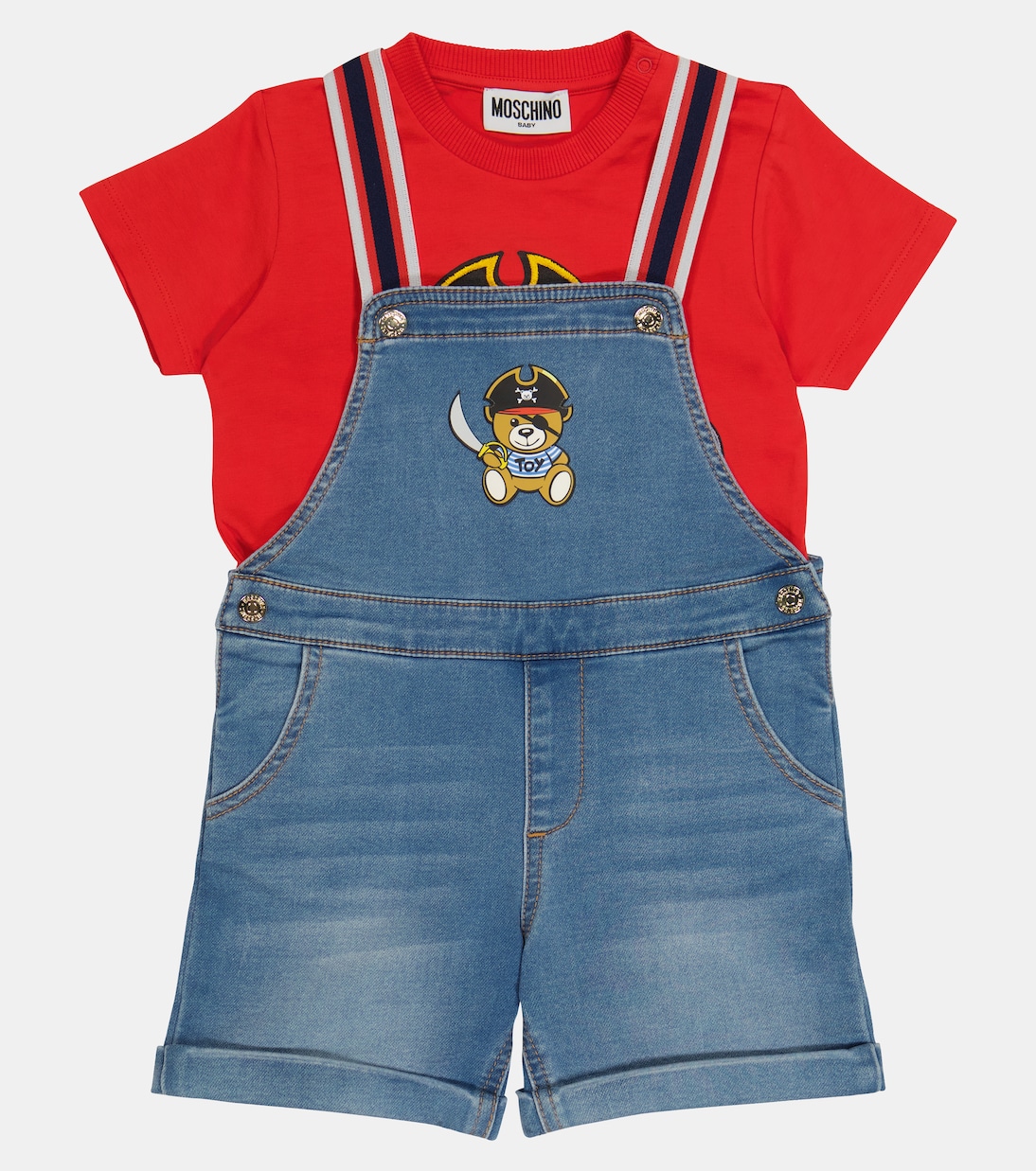 Baby denim overalls | Moschino Kids