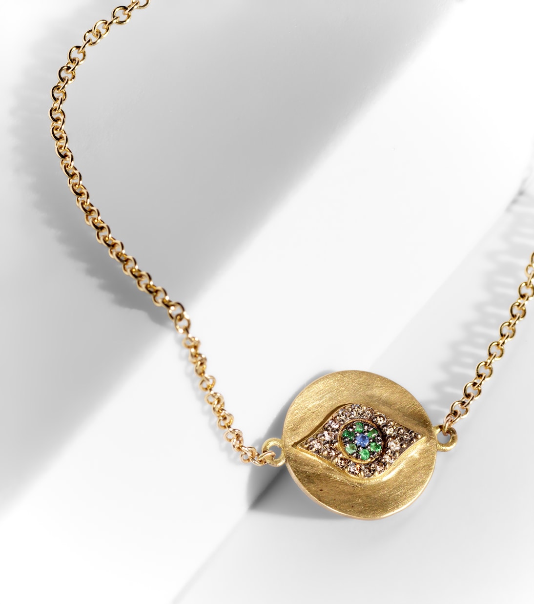 Bracciale ILEANA MAKRI in oro 18kt con diamanti, tsavoriti e zaffiri per uno stile giovane e raffinato