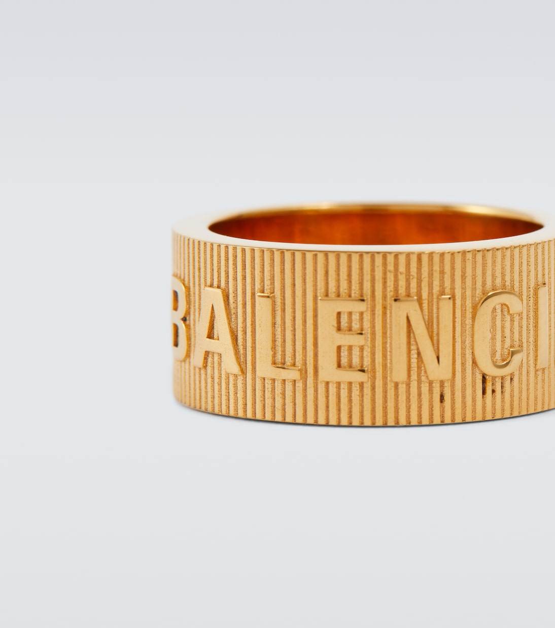 Anello Force Striped in argento | Balenciaga