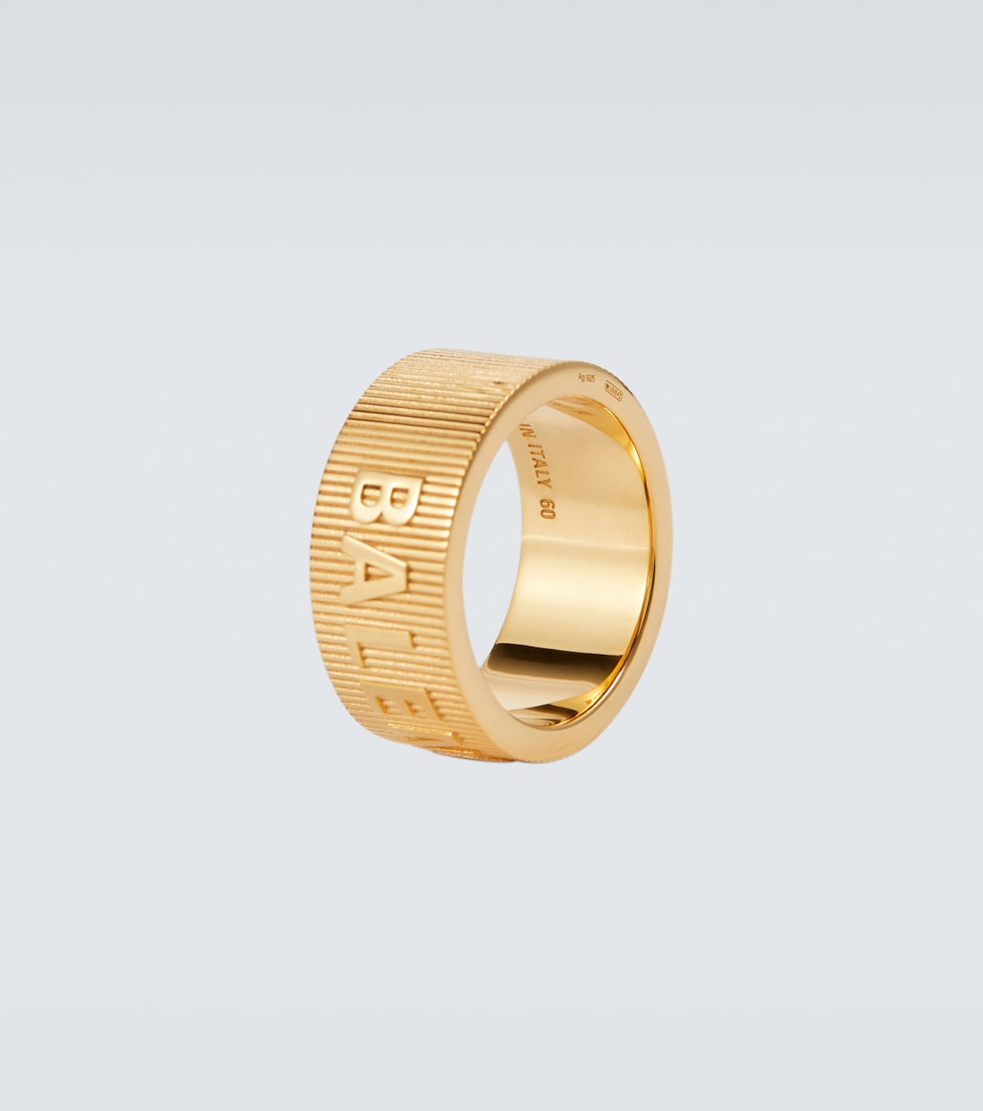 Anello Force Striped in argento | Balenciaga