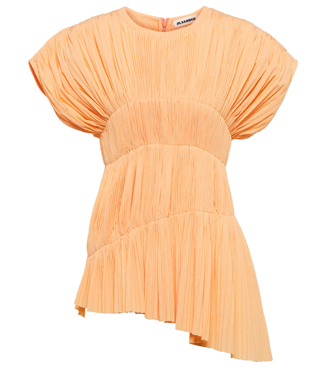 Top en mezcla de algodón plisado | Jil Sander