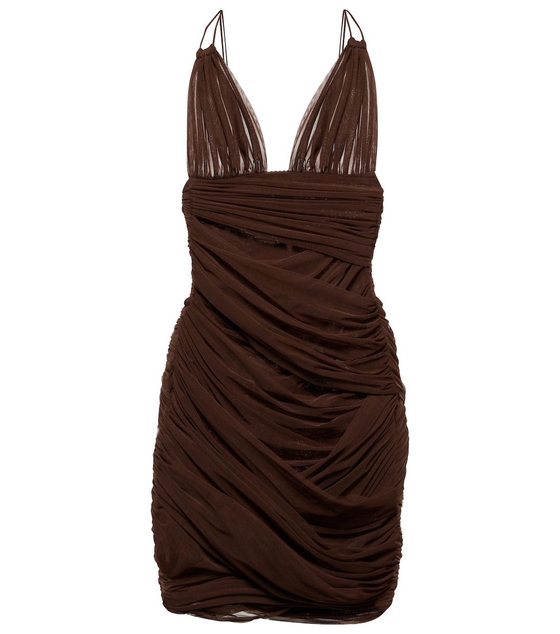V-neck ruched minidress | Dolce&Gabbana