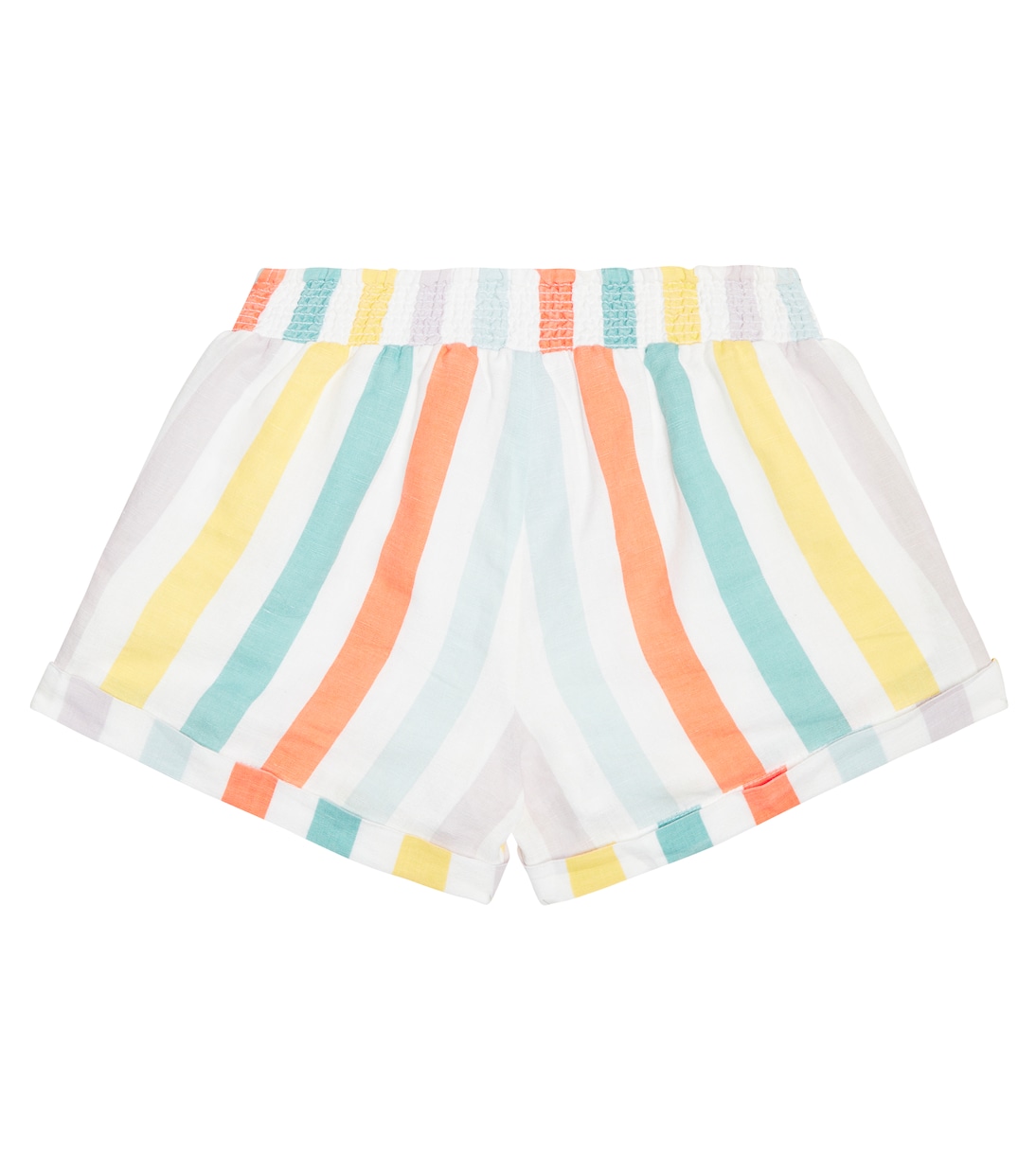 Shorts de lino y algodón a rayas | Stella McCartney Kids