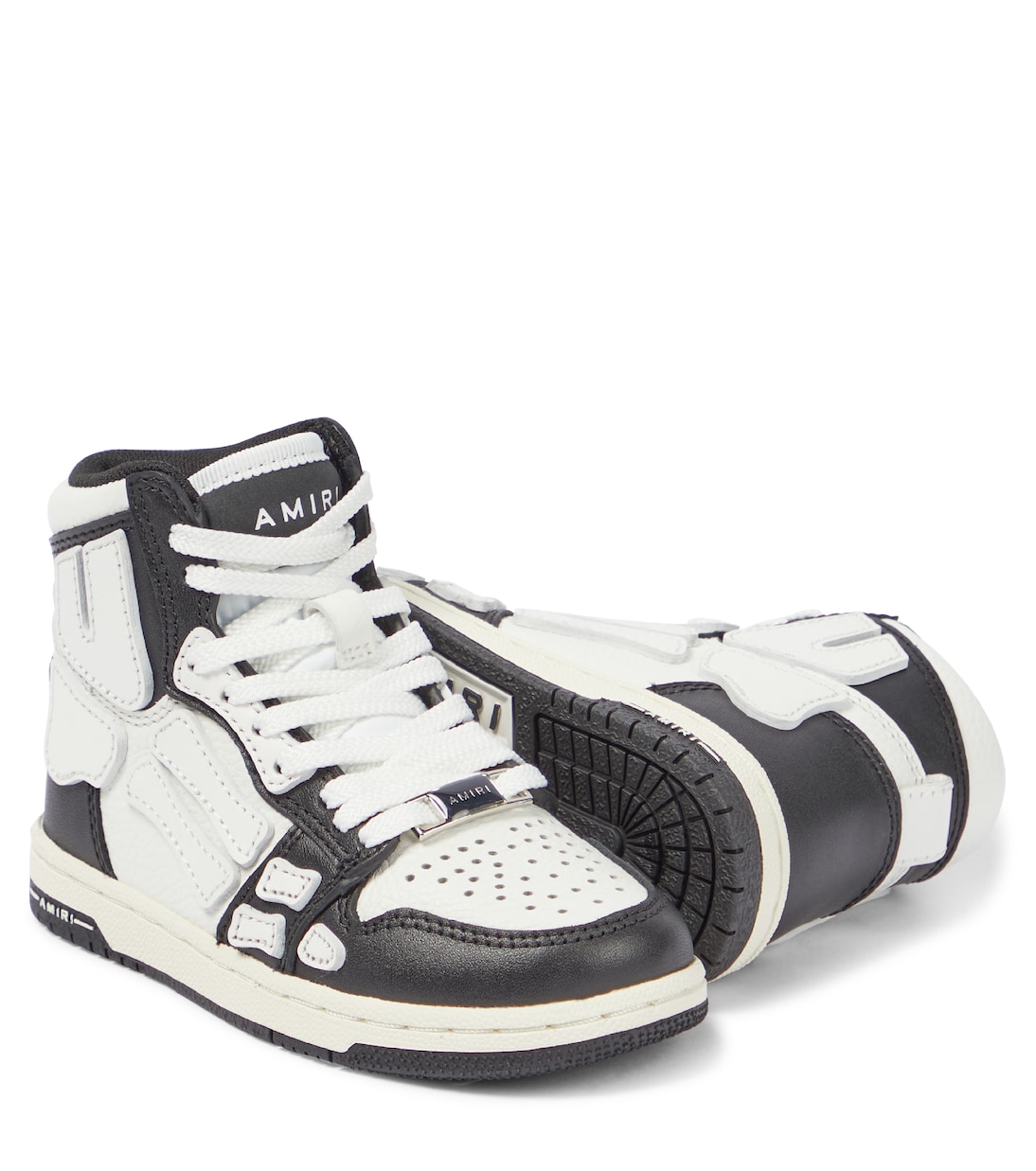 Skeleton leather high-top sneakers | Amiri Kids