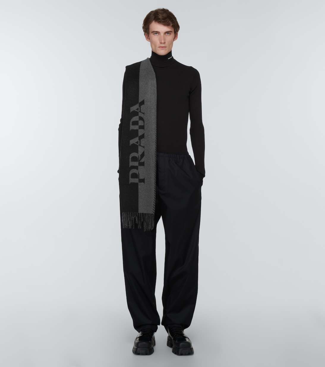 Logo wool scarf | Prada