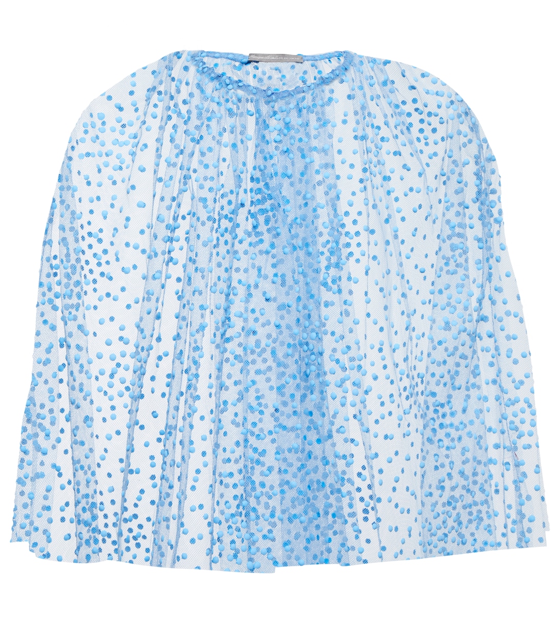 Dotted tulle cape | Monique Lhuillier
