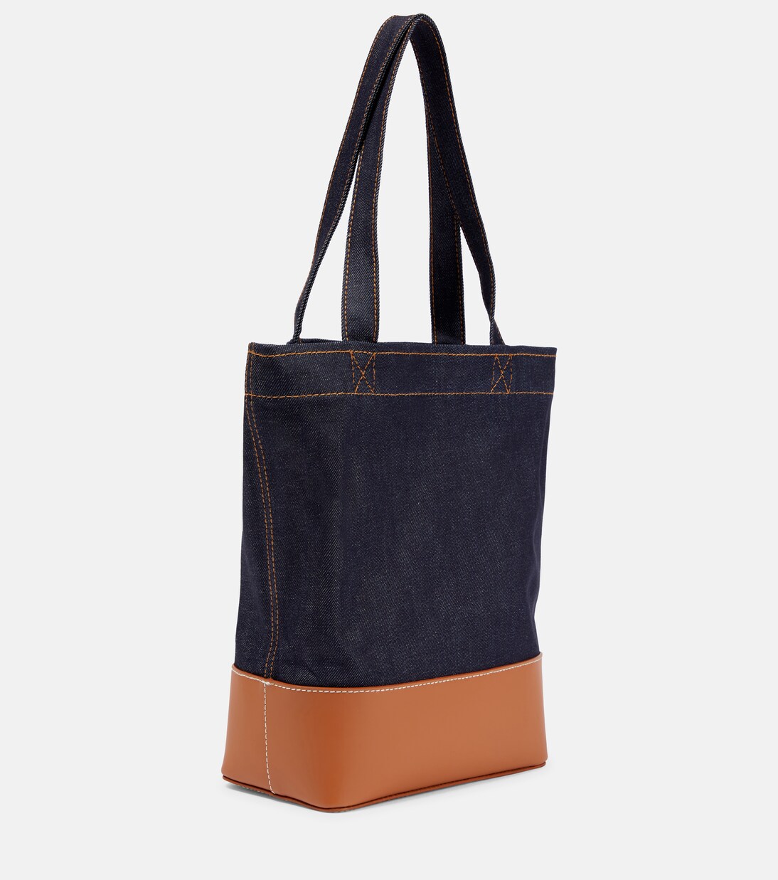 Axelle logo leather-trimmed tote bag | A.P.C.