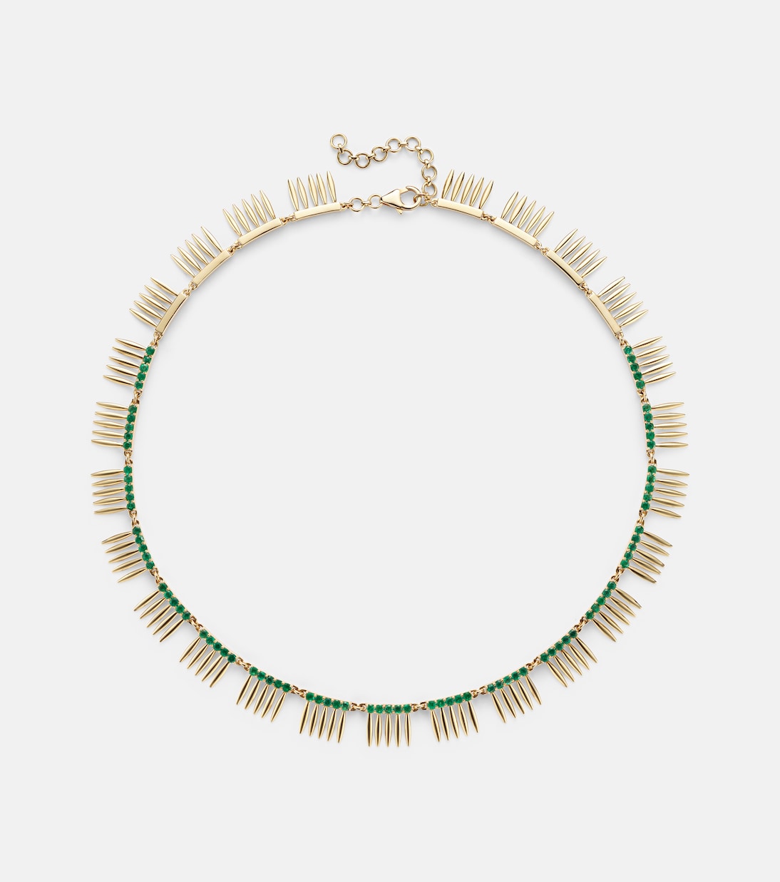 Collier Grass Sunny en or 18 ct et émeraudes | Ileana Makri