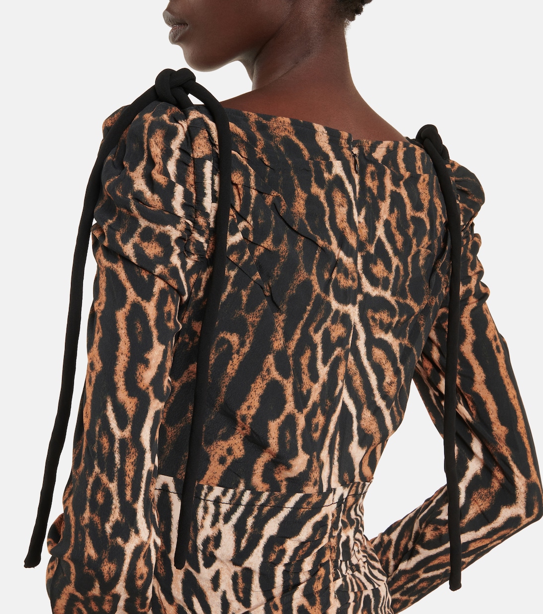 Robe midi à motif léopard | Proenza Schouler