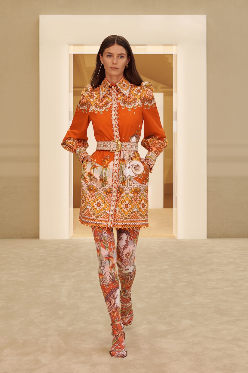 Kaleidoscope Aries cotton-blend shirt dress | Zimmermann