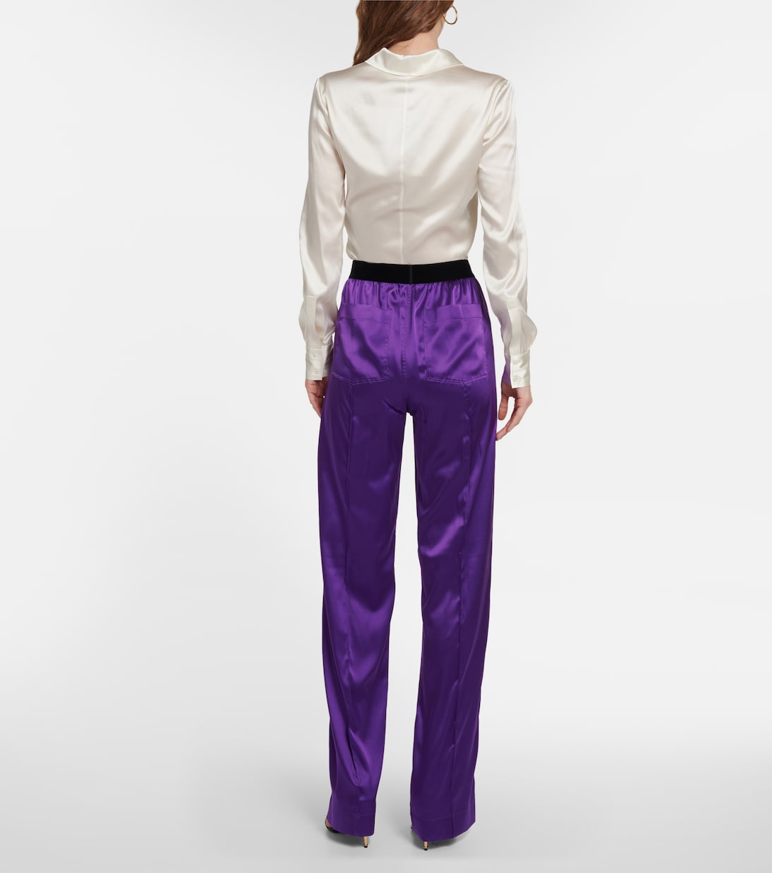 Pantaloni in seta con logo | Tom Ford
