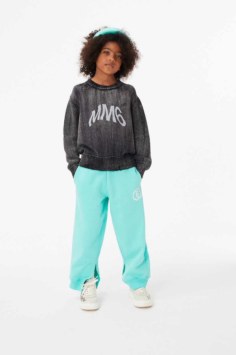Logo cotton sweater | MM6 Maison Margiela Kids