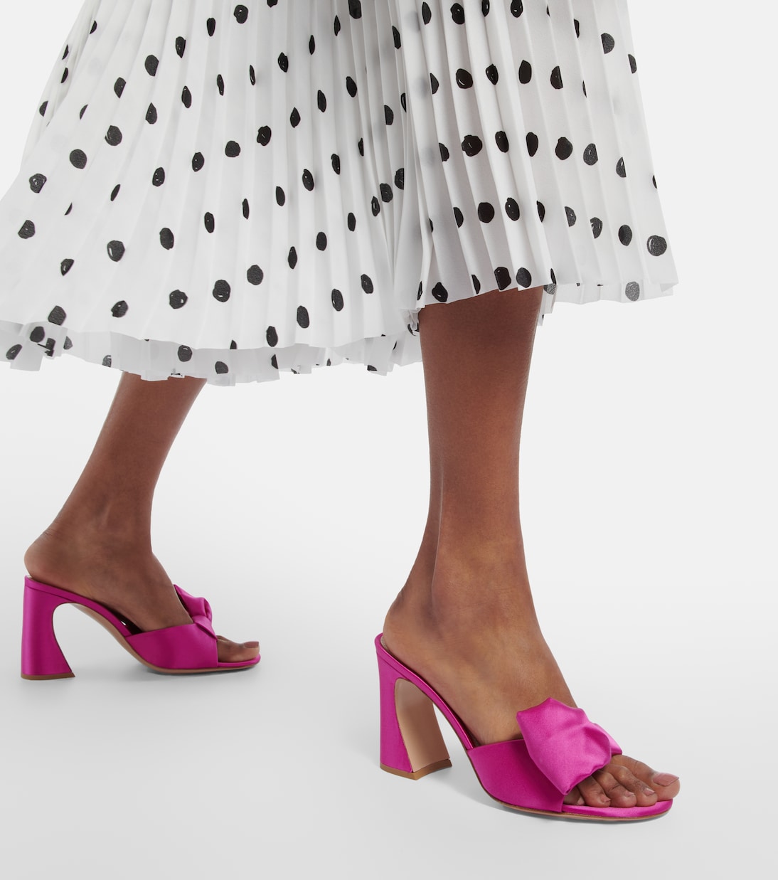 Rosie satin mules | Gianvito Rossi