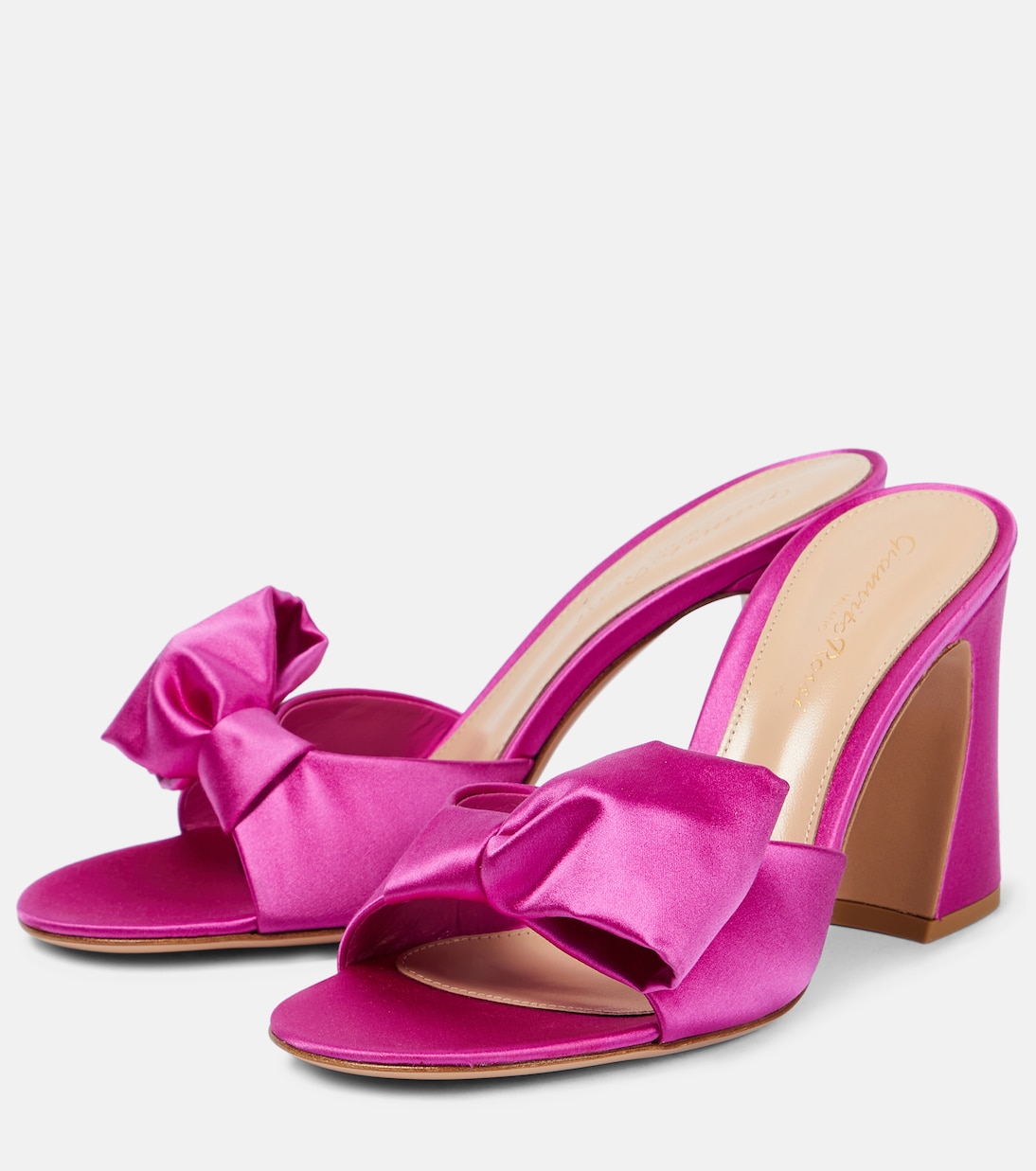 Rosie satin mules | Gianvito Rossi