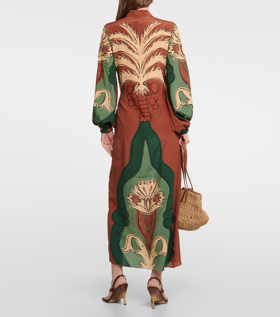 Printed maxi wrap dress | Johanna Ortiz
