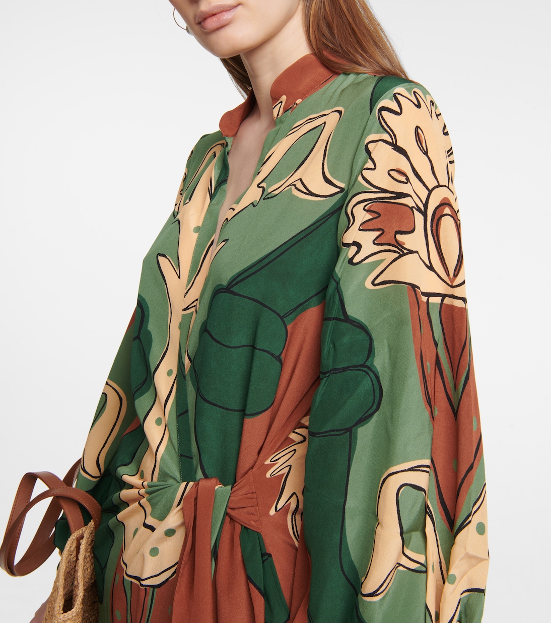 Printed maxi wrap dress | Johanna Ortiz