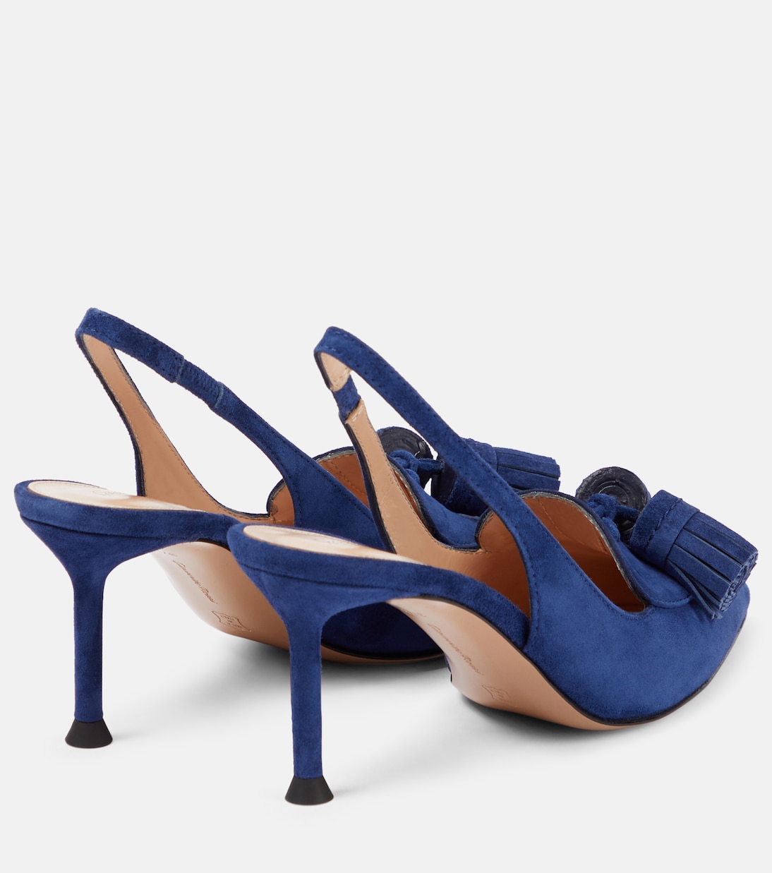 Slingback-Pumps aus Veloursleder | Gianvito Rossi