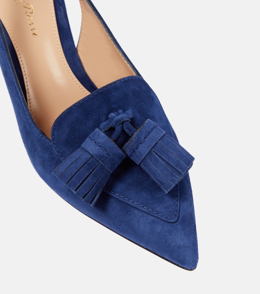 Slingback-Pumps aus Veloursleder | Gianvito Rossi